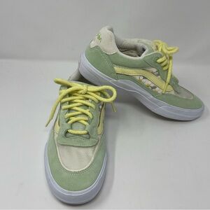 Vans Wayvee Brighton Zeuner Pastel Green Skateboard Shoes US Women's Size 8.5
